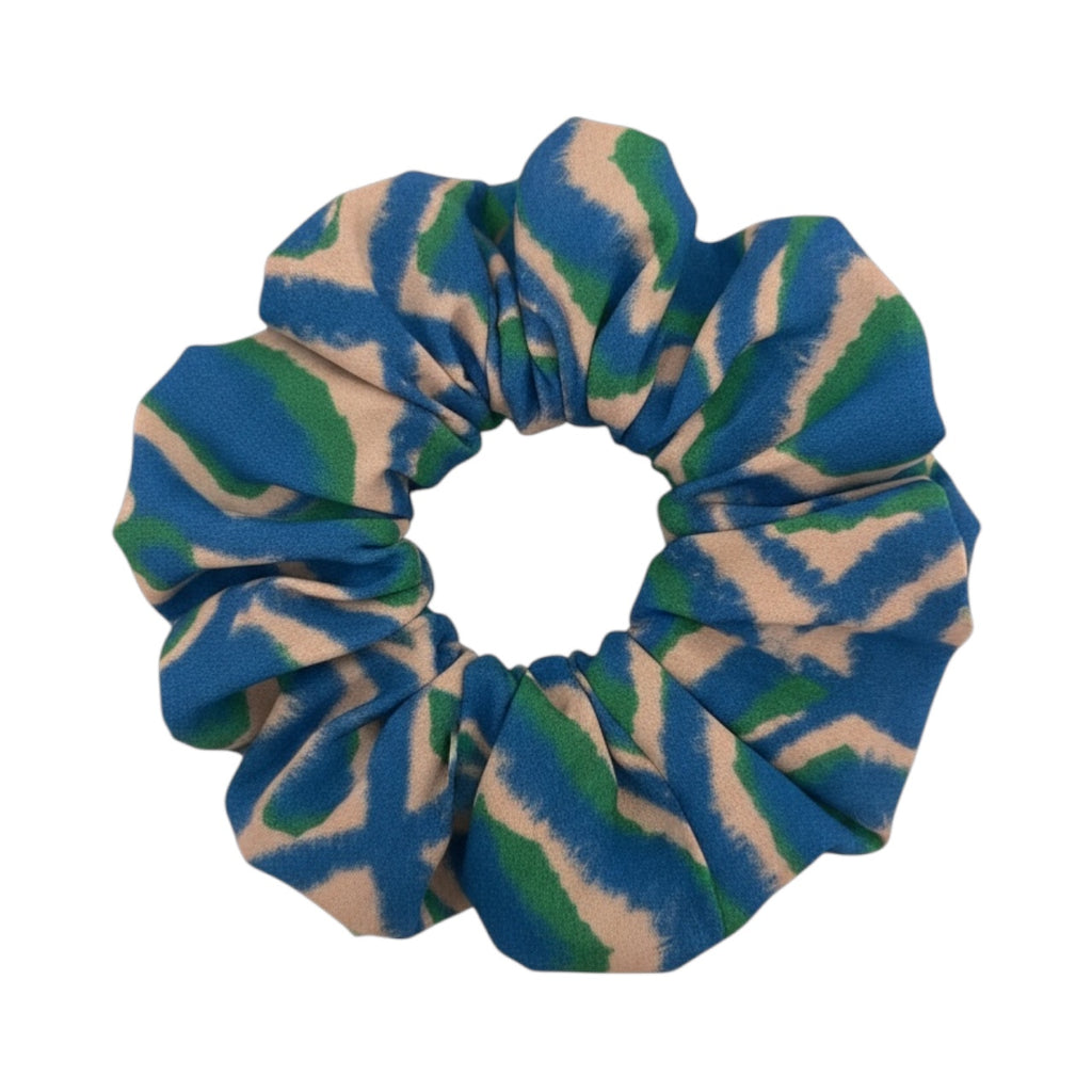 Summer Halter Blue/Green Abstract Dress