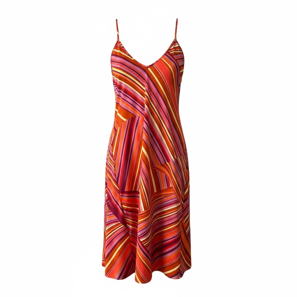 Orange & Pink Resonate Short Dress