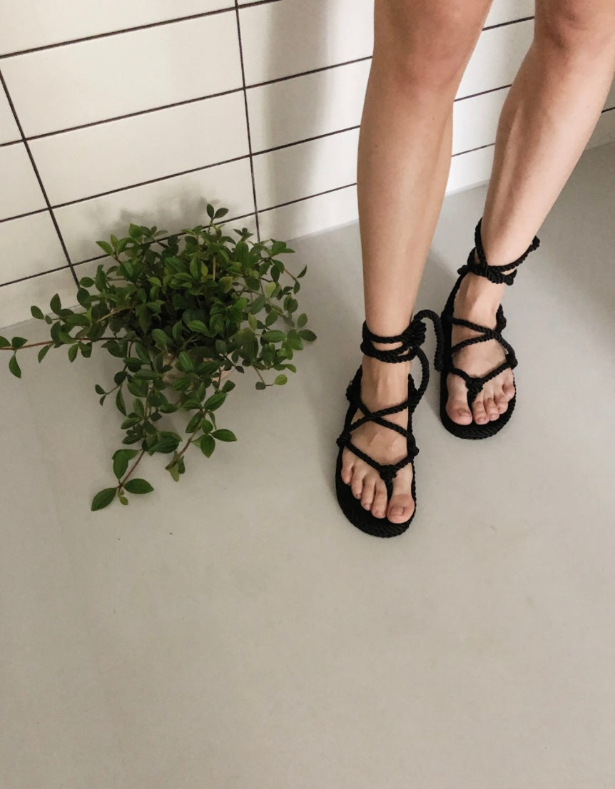 Nomadic State of Mind Romano Rope Sandals - Black