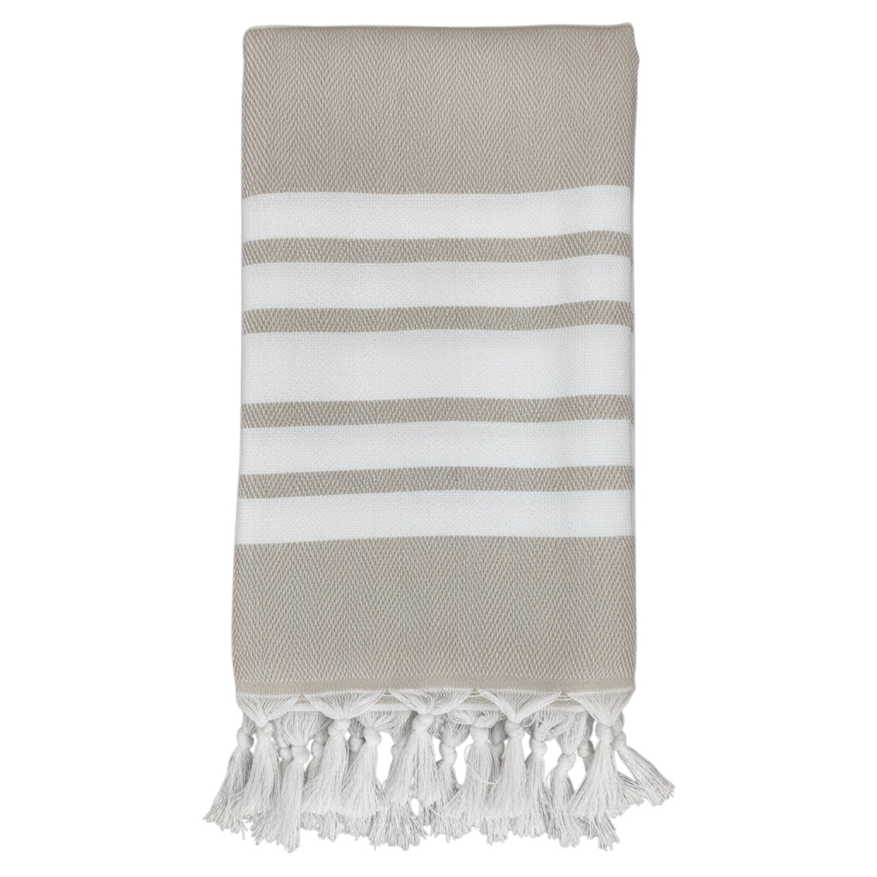 Cream & White The Cotton Towel