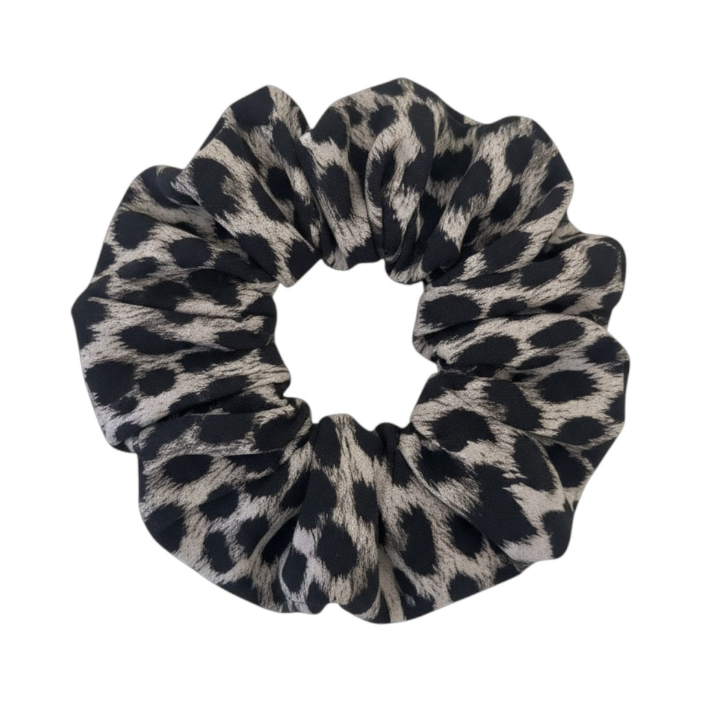 Summer Halter Black/White Leopard Dress