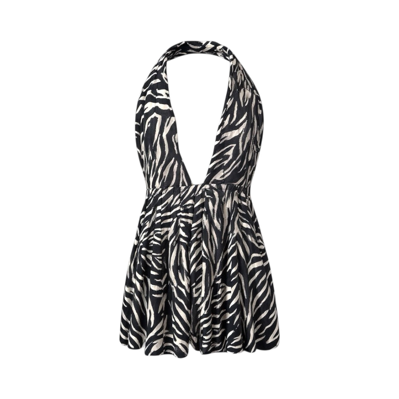 Summer Halter Black/White Dress